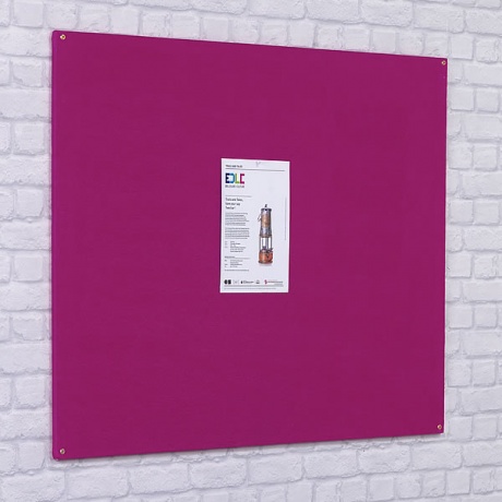 Accents Frameless Noticeboard - Fire Retardant